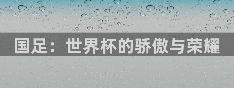 2026男足世界杯赛程：国足：世界杯的骄傲与荣耀